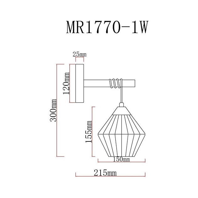 Бра MyFar Bella MR1770-1W Фото № 2