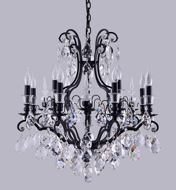 Подвесная люстра Crystal Lux Magnifico SP13 Black/Transparent фото 3