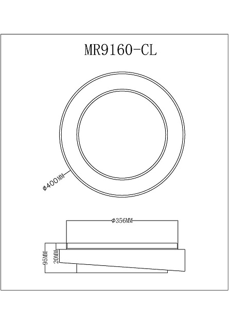 Потолочный светодиодный светильник MyFar Ceiling Rhea MR9160-CL Фото № 2