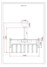 Потолочная люстра Moderli Crystal V10737-6P 1