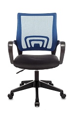 Офисное кресло Topchairs ST-Basic синий TW-05 сиденье черный TW-11 сетка/ткань ST-BASIC/BL/TW-11 1