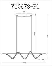 Подвесной светодиодный светильник Moderli True V10678-PL 1