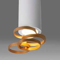 Потолочный светильник Elektrostandard DLN102 GU10 белый/золото a047748 3