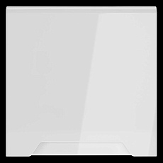 Накладка для розетки с заземлением защитными шторками и крышкой S70 (белый глянцевый) Voltum VLS000801 1