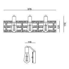 Бра Vele Luce Shield VL6385W03 4