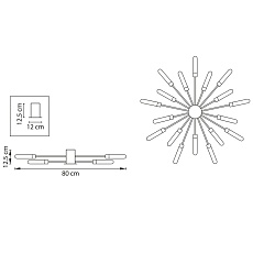 Потолочная люстра Lightstar Ragno 732187 4