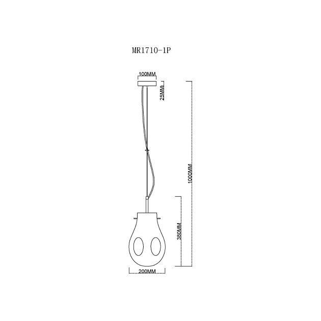 Подвесной светильник MyFar Eye MR1710-1P Фото № 2