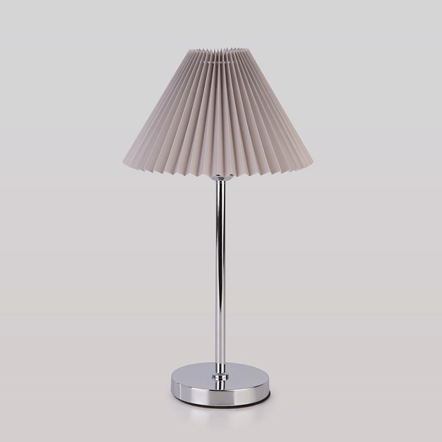 Настольная лампа Eurosvet Peony 01132/1 хром/серый фото 