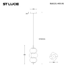 Подвесной светодиодный светильник ST Luce Talisman SL6121.403.01 1