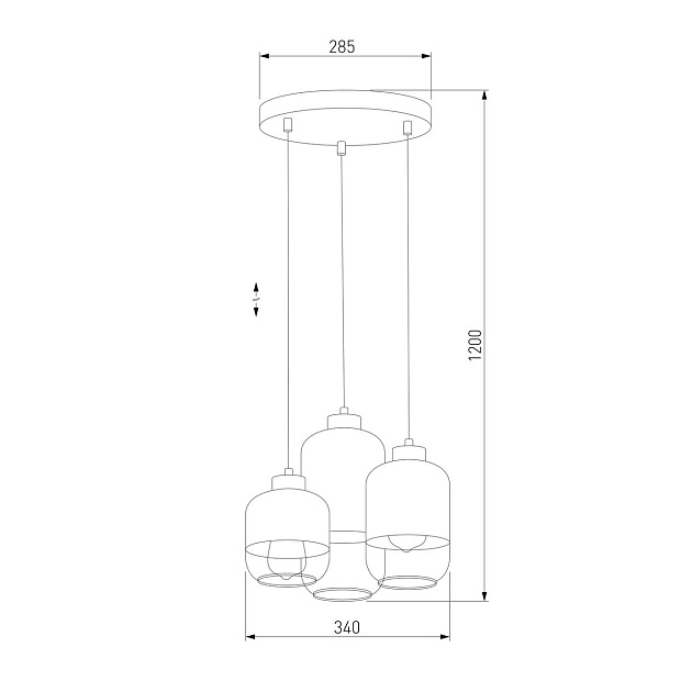 Подвесная люстра TK Lighting 3357 Marco Silver фото 2