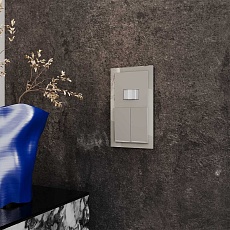 Рамка стеклянная Voltum S70 на 2 поста, (кашемир, стекло) VLS110203 1