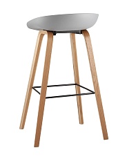 Барный стул Stool Group LIBRA серый деревян. ножки 8319 GREY 3