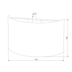 Настенный светильник TK Lighting 3321 Rondo Graphite 1