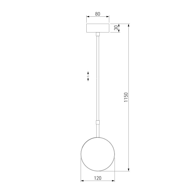 Подвесной светильник Elektrostandard Grollo 50120/1 черный 4690389187117 Фото № 2