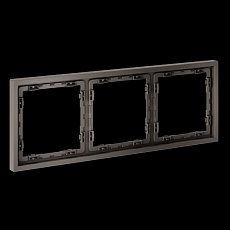 Рамка пластиковая S70 на 3 пост, (капучино) Voltum VLS100314 1