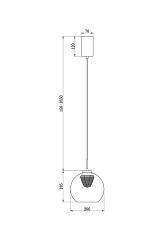 Подвесной светодиодный светильник Freya Fume FR5399PL-L4BS2 1