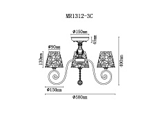 Потолочная люстра MyFar Ceiling Luna MR1312-3C 1