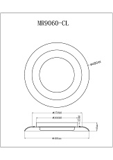 Потолочный светодиодный светильник MyFar Ceiling Naiad MR9060-CL 1