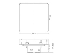 Выключатель двухклавишный Yeelight Flex Switch YLKG13YL 2