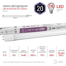 Лампа светодиодная ЭРА G13 20W 6500K матовая LED T8-20W-865-G13-1200mm Б0033005 1
