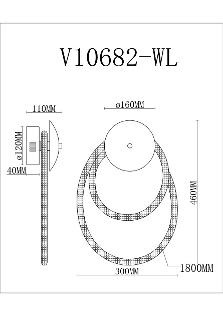 Бра Moderli True V10682-WL Фото № 2