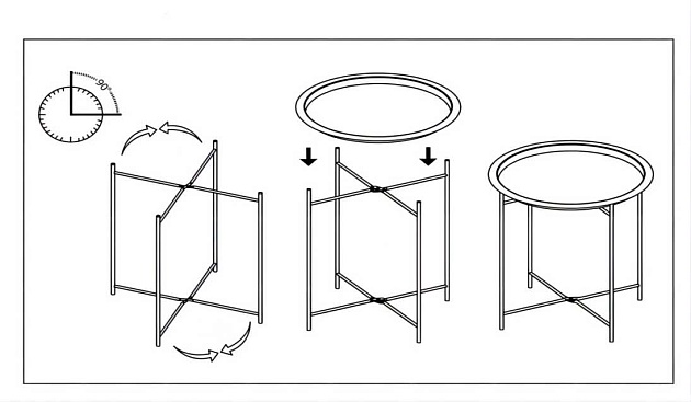 Журнальный стол Woodville Tray 15393 фото 2