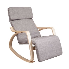 Кресло-качалка AksHome Smart серый ткань 66506