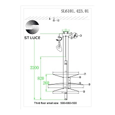 Подвесной светодиодный светильник ST Luce Isola SL6101.423.01 1