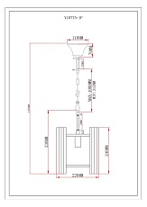 Подвесной светильник Moderli Monte V10775-1P 1