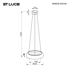 Подвесной светодиодный светильник ST Luce Foray SL6019.323.01 1