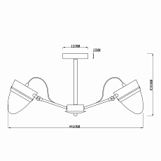 Потолочная люстра Rivoli Falco 3032-305 Б0037679 1