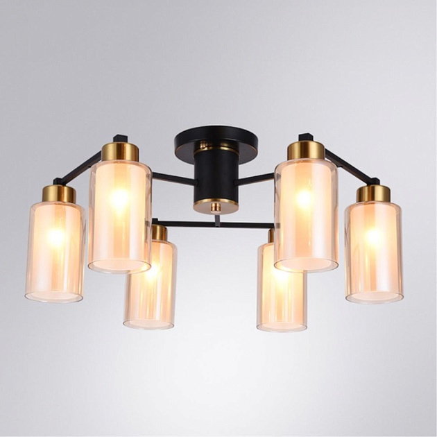 Потолочная люстра Arte Lamp Leo A7027PL-6BK Фото № 6