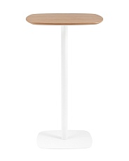 Барный стол Stool Group Form 60*60 светлое дерево/белый УТ000036019 3
