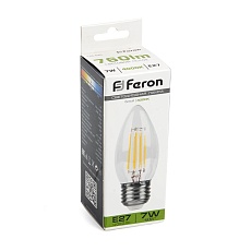 Лампа светодиодная Feron LB-66 Свеча E27 7W 4000K 38271 1