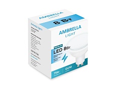 Лампа светодиодная Ambrella light GU10 8W 4200K белая 207794 1