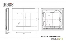 Рамка 1-постовая Liregus Epsilon сталь 28-2271 1