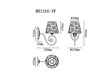 Бра MyFar Ceiling Luna MR1316-1W 1