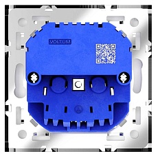 Розетка встраиваемая Voltum S70 с заземлением и защитными шторками, 16А, с USB, A+A, (кашемир) VLS040403 3