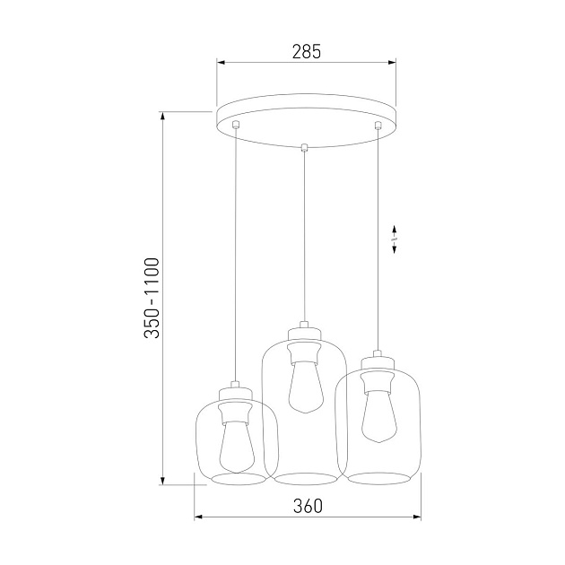 Подвесная люстра TK Lighting 3175 Marco Brown фото 3