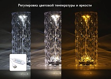 Настольная лампа ФАZA Кристалл CTL3-USB-cl 3