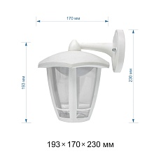 Уличный настенный светодиодный светильник Apeyron Дели 11-192 1