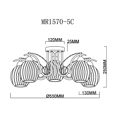 Потолочная люстра MyFar Daniella MR1570-5C 4