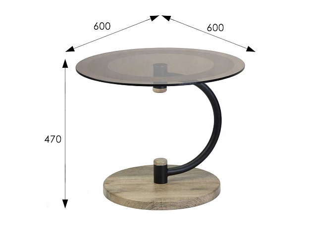 Журнальный стол Мебелик Дуэт 13Н 007247 фото 3