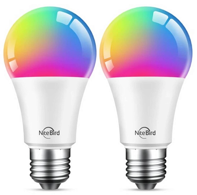 Лампа светодиодная диммируемая NiteBird Smart Bulb E26 9W 2700K-6500K WB4-2 pcs/pack фото 