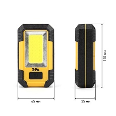 Рабочий светодиодный фонарь ЭРА Практик аккумуляторный 400 лм RA-801 Б0027824 1
