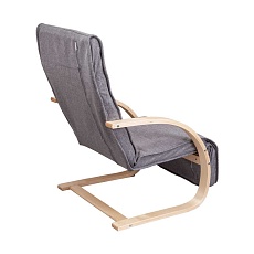 Кресло-качалка AksHome Grand серый ткань 72150 4
