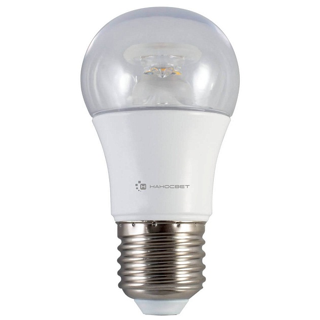 Лампа светодиодная диммируемая Наносвет E14 7,5W 2700K прозрачная LC-P45CL-D-7.5/E14/827 L236 фото 
