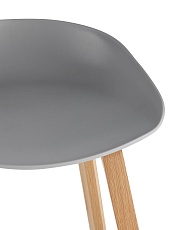 Барный стул Stool Group LIBRA серый деревян. ножки 8319 GREY 4