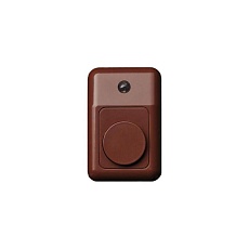 Кнопка звонка Liregus Retro с подсветкой коричневый омбре 28-673