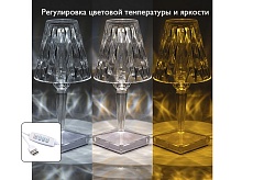 Настольная лампа ФАZA Кристалл CTL1-USB-cl 3